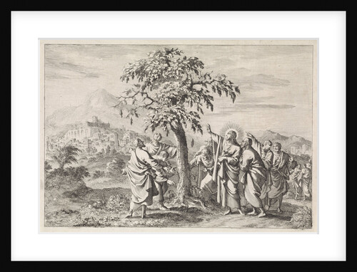 Christ and the sign of the fig tree by Pieter Mortier