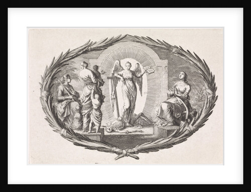 Theological virtues and an angel by Pieter Mortier