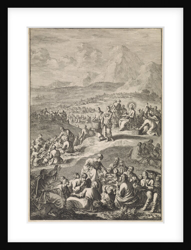 Miraculous multiplication of the seven loaves and the two fishes by Jan Luyken