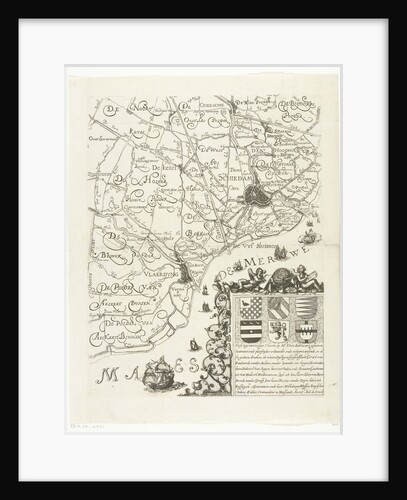 Map of Delfland (leaf right) The Netherlands by Floris Balthasar