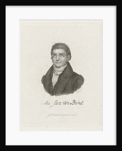 Portrait of Jan ten Brink by Johannes Immerzeel