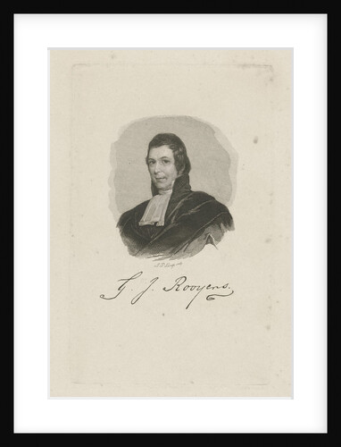 Portrait of Gijsbertus Johannes Rooyens by Johannes Philippus Lange