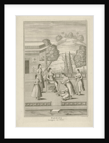 Rani Padmini surrounded by servants by Jan Lamsvelt