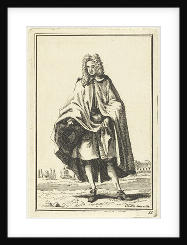 Man in cape by Adolf van der Laan
