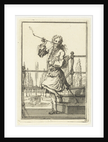 Pipe Smoking Man by Adolf van der Laan