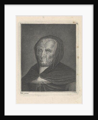 Old woman with headscarf by Pieter Lyonet