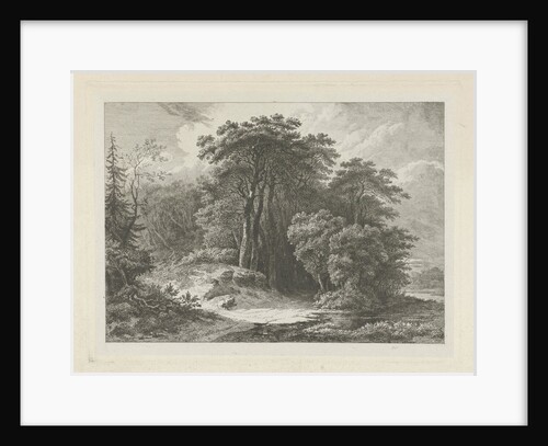 Wooded Landscape with water by Constantinus Cornelis Huysmans