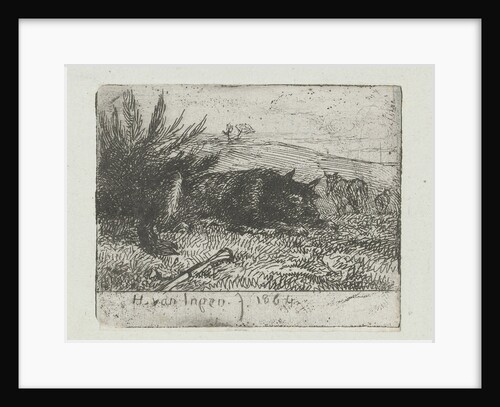 Lying shepherd by Henry van Ingen