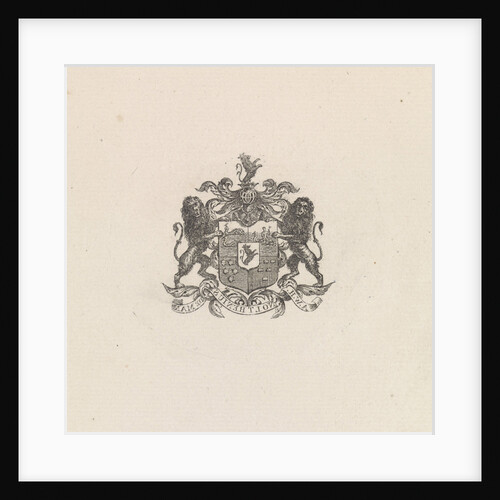 Coat of Arms of Anthonie Willem Hendrik Noltzenius de Man by Frederik Lodewijk Huygens