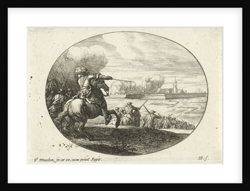 Siege of a city with ramparts by Jan van Huchtenburg