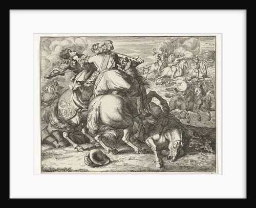 Cavalry in combat by Adam Frans van der Meulen