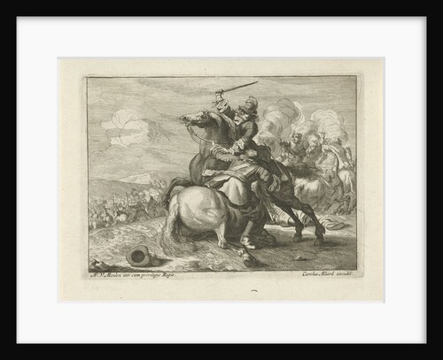 Sword Fight between two riders by Carel Allard