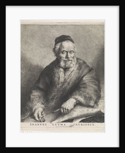 Portrait of the artist Johannes Lutma the Old by Johannes Lutma II