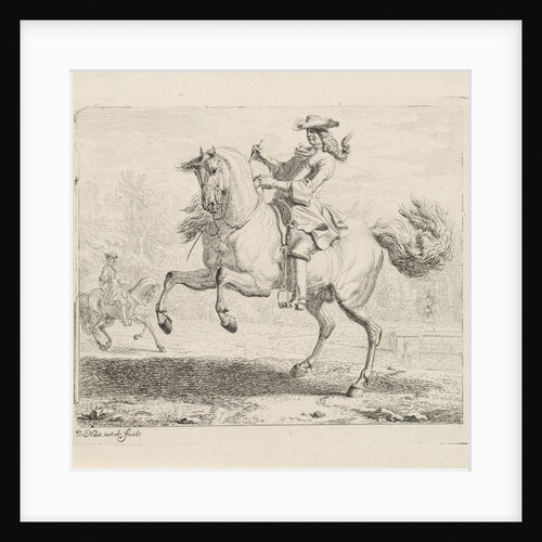 Rearing Horse with rider by Dirk Maas