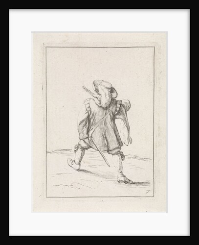 Soldier standing left by Philips Wouwerman