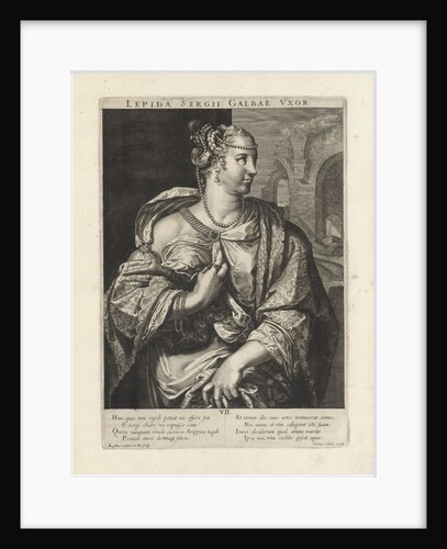 Portrait of Aemilia Lepida by Marcus Christoph Sadeler