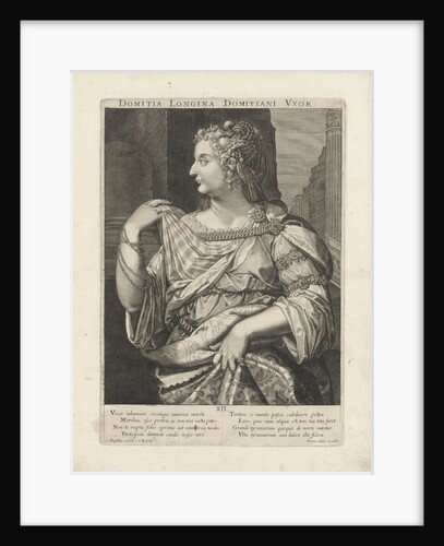 Portrait of Empress Domitia Longina by Marcus Christoph Sadeler