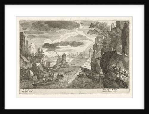 River Landscape by Aegidius Sadeler
