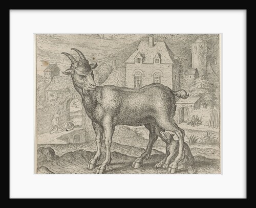 Fable of the Goat and the young wolf by Marcus Gheeraerts I
