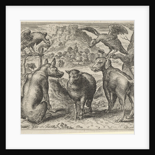 Fable of Wolf and his lawsuit against the sheep by Marcus Gheeraerts I
