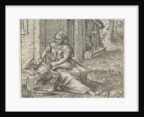 Fable of the woman and the chicken by Marcus Gheeraerts I