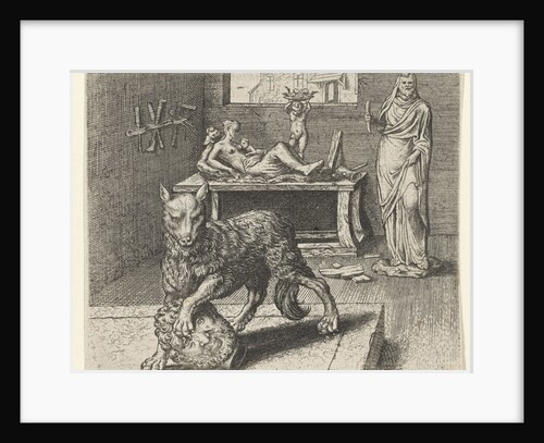 Fable of Wolf and statue by Marcus Gheeraerts I