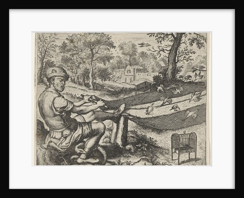 Fable of the fowler and serpent by Marcus Gheeraerts I