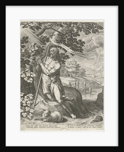 John the Baptist in the Desert by Johann Sadeler I