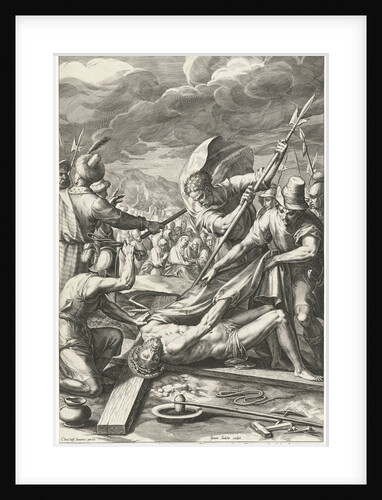Christ stripped naked by the soldiers by Johann Sadeler I