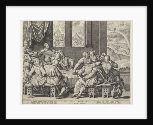 The sinful mankind before the Last Judgment by Johann Sadeler I