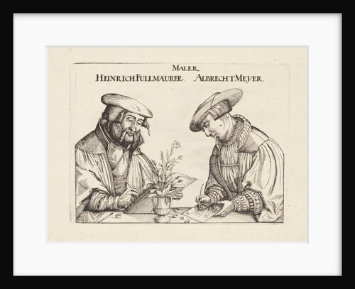 Portrait of Heinrich Fullmaurer and Albrecht Meyer by Veit Rudolf Specklin