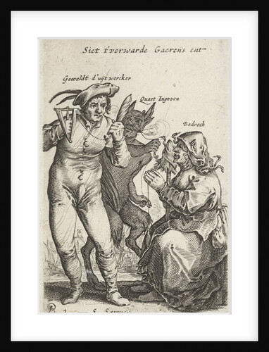 The devil confuses the yarn by Salomon Savery