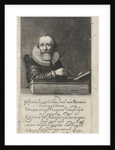 Portrait of the mathematician William Bartjens by Joost van den Vondel