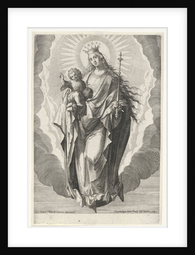 Mary with the Christ Child on the crescent moon by Clemens VIII