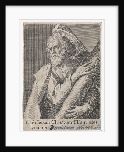 Apostle Andrew by Johann Sadeler I