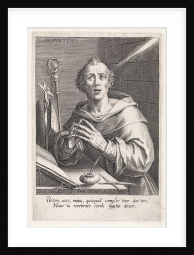 St. Augustine by Johann Sadeler I