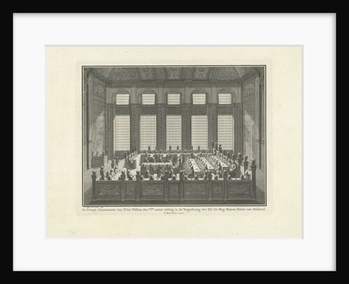 Princess Anna takes a seat in the meeting of the States-General by Jan Caspar Philips