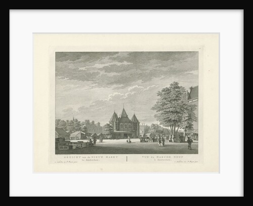 View of the Nieuwmarkt in Amsterdam by Caspar Jacobsz. Philips