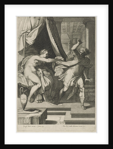 Joseph and Potifar's wife by Pieter Perret