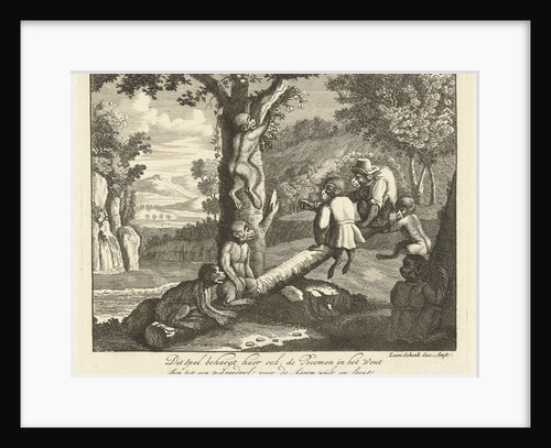 Monkeys on the seesaw and in the tree by Leonard Schenk