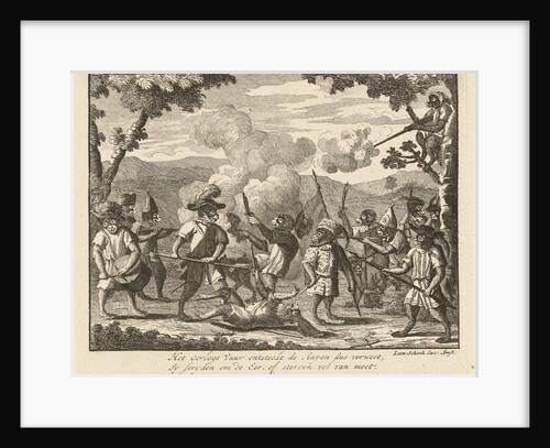 Monkeys at war by Leonard Schenk