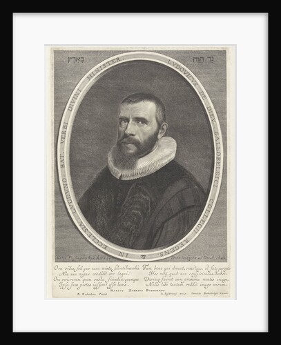 Portrait of Louis de Dieu by Cornelis Banheyning