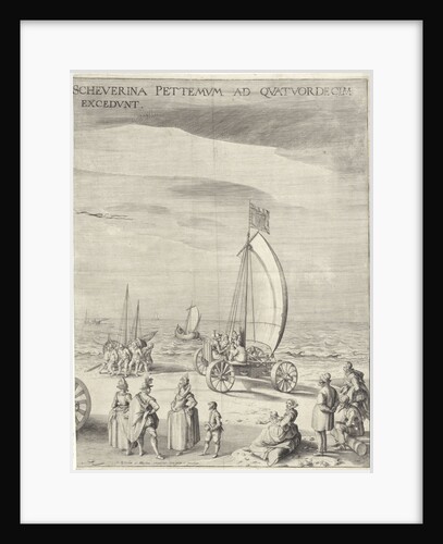 Sailing Chariot of Simon Stevin (right panel) by Anonymous