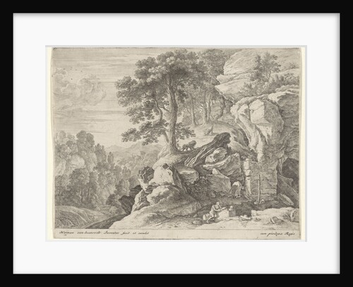 H. Jerome in the Wilderness by Herman van Swanevelt