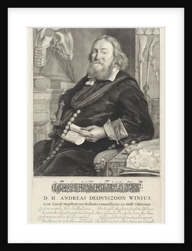 Portrait of Andreas Deonyszoon Winius by Joost van den Vondel
