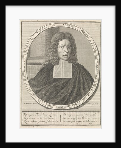 Portrait of Campegius Vitringa by Monogrammist PW