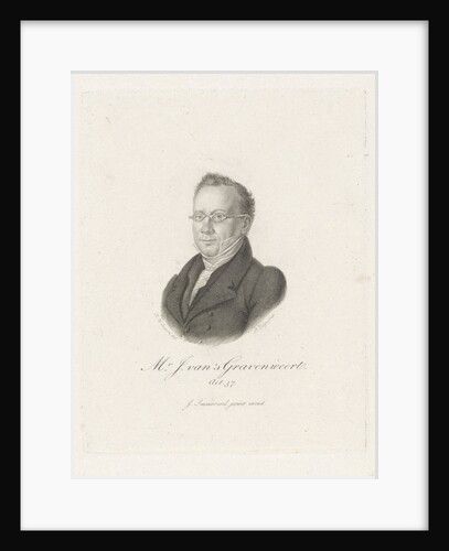 Portrait of Jan van 's Gravenweert by Johannes Immerzeel