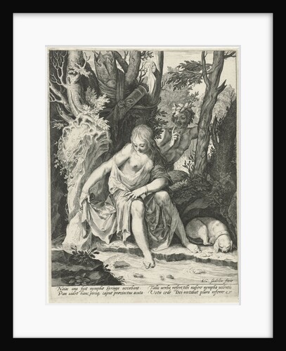 Pan spies the nymph Syrinx by Aegidius Sadeler