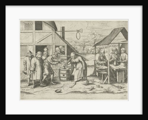 Peasant dances eggshells by Cornelis Massijs