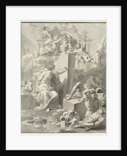 Design for the title page of W. van der Hoeven by Jan Wandelaar